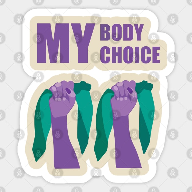 My Body My Choice mode purple Sticker by sillhoutelek